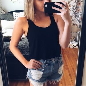 Cropped Racerback Tank